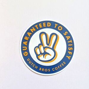 Dutch Bros Blue and Yellow Home Design Sticker